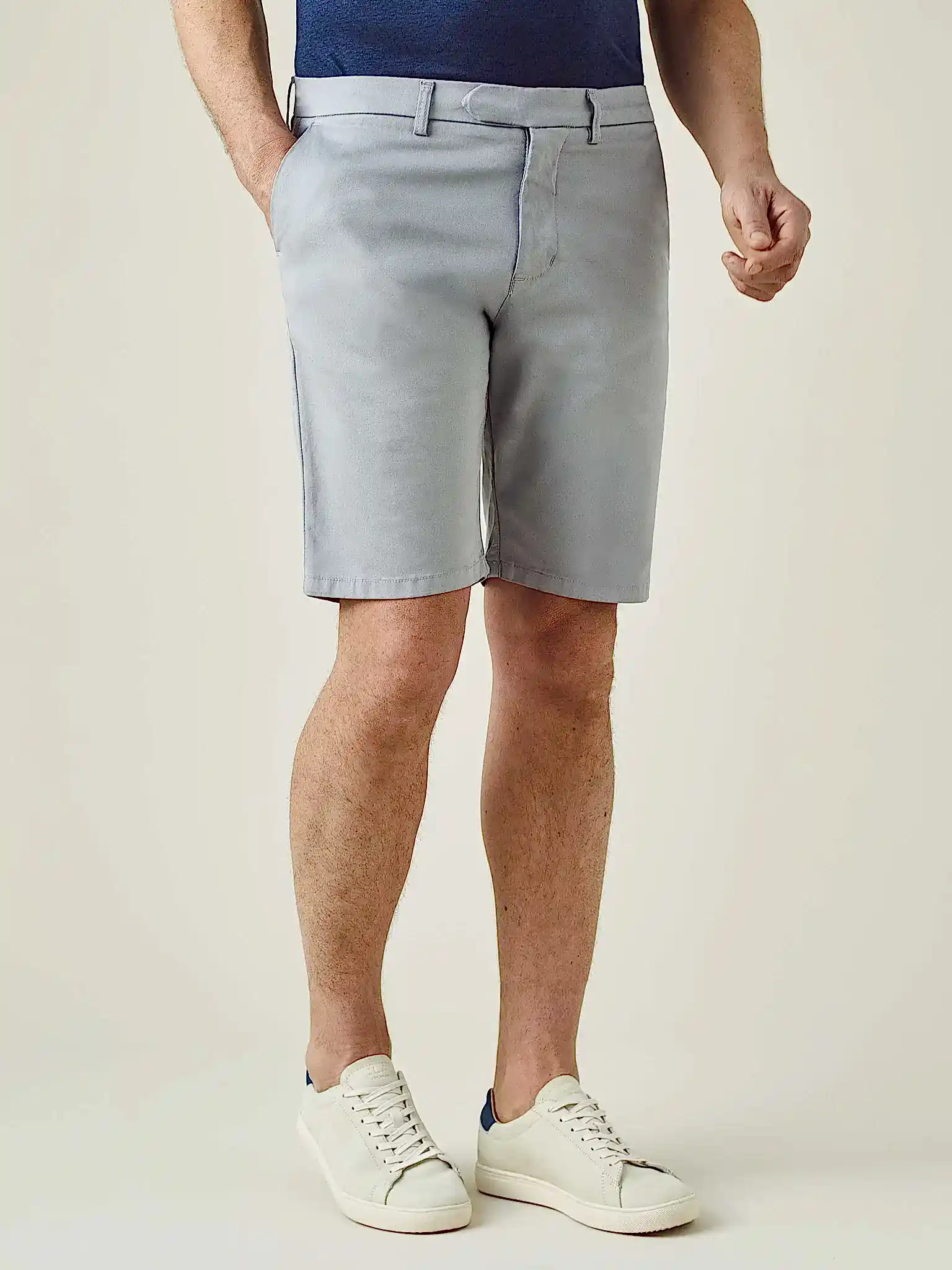 Grey shorts for capsule wardrobe