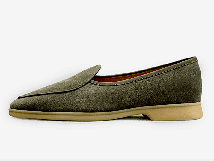 Suede loafers perfect in a capsule closet