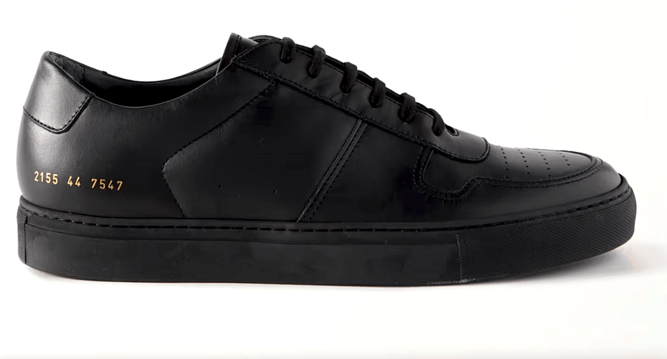 Black trainers for capsule wardrobe